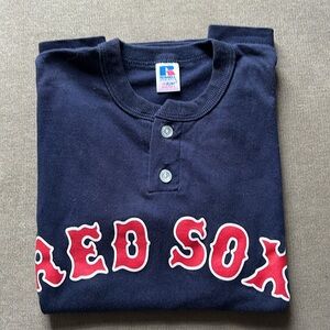 Red Sox baseball T shirt size youth Large